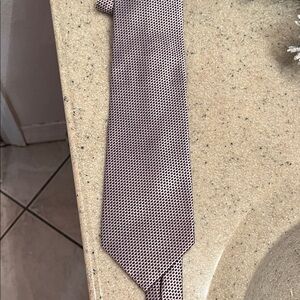 Jones New York Pink and Gray  Dotted Tie